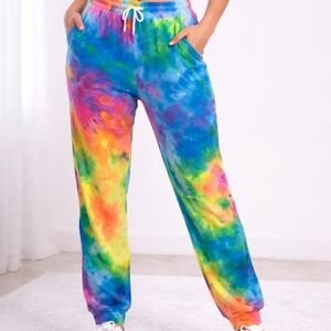 Colorful Tie-Dye Women's Jogger Pants